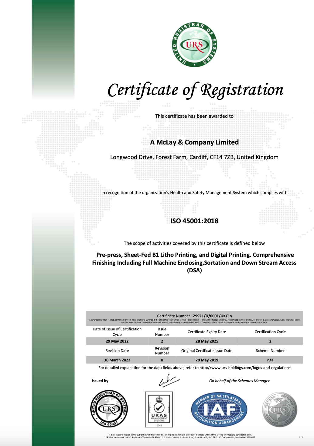ISO45001 CERT